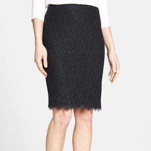 Black Lace Pencil Skirt DIANE VON FURSTENBERG
